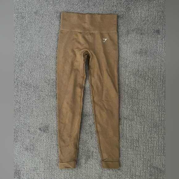 Gym Shark Light Brown Top And Leggings Set - Picture 5 of 7